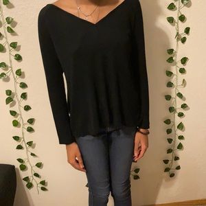 HIPPIE ROSE BLACK LONG SLEEVE SHIRT